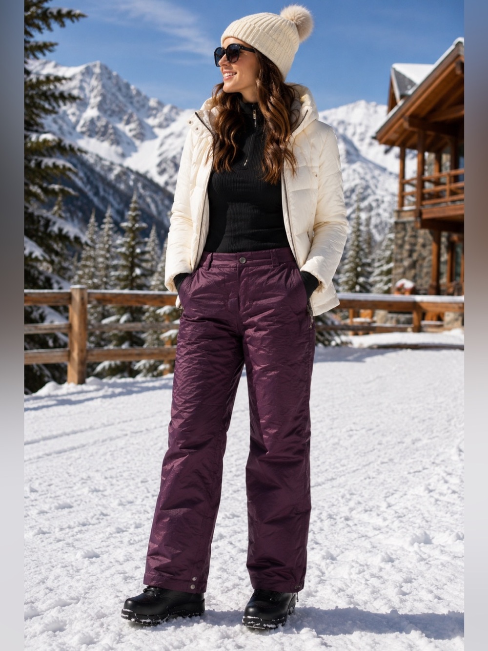 Adidas by Stella McCartney Purple Lined Winter Pants Women’s M